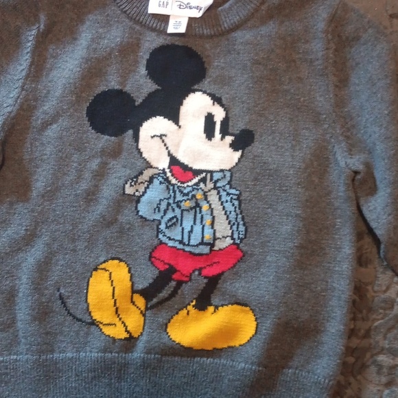 Baby Gap + Disney Mickey Mouse 100% Cotton Knit Sweater | Size 24 moths - Picture 2 of 7